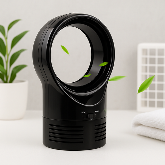 Stay Cool Anywhere with the Sleek Bladeless Desktop Cooling Fan