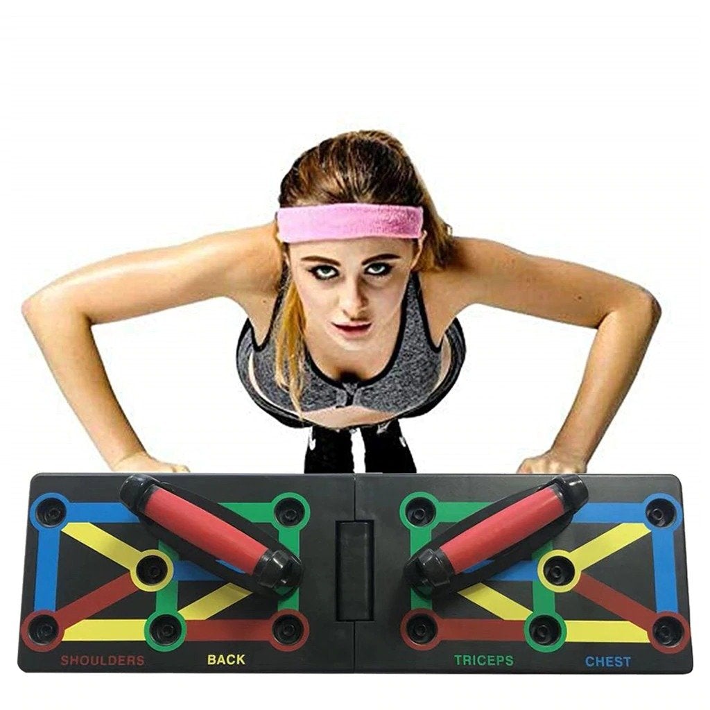 Master Upper Body Strength at Home with the 9-in-1 Push-Up Board