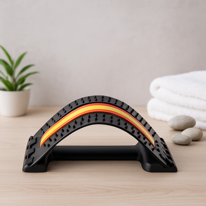 Back stretcher for relaxation, tension relief, and posture improvement