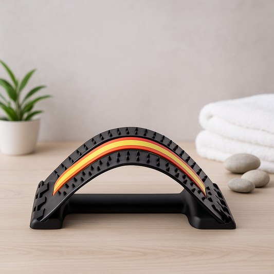 Back stretcher for relaxation, tension relief, and posture improvement