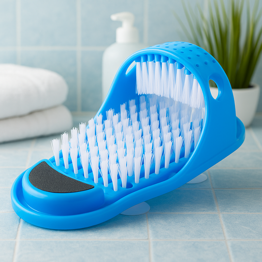 Foot massage bath slippers shown alone, highlighting design and texture