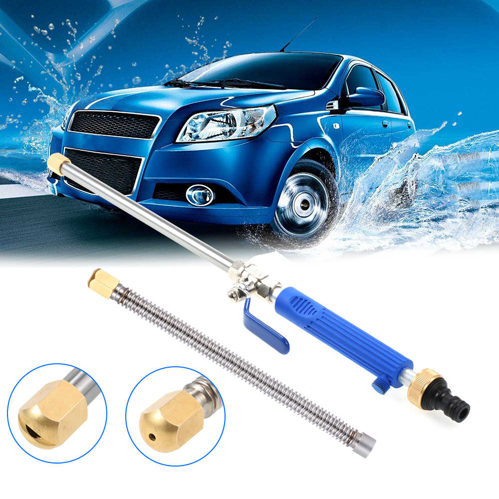 Adjustable high-pressure garden hose for washing cars, patios, and plants