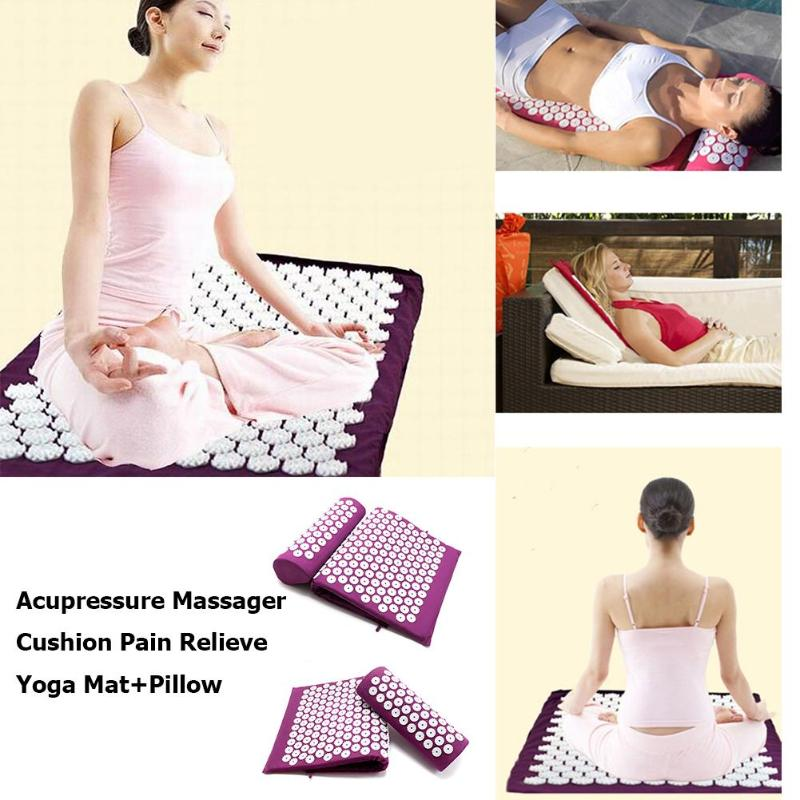 Ancient Chinese therapy-inspired acupressure mat and cushion for head, neck, and back