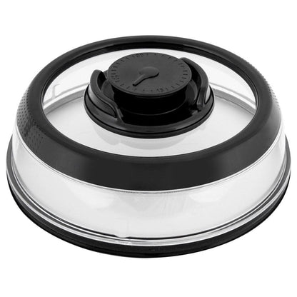 Airtight black silicone vacuum food cover for kitchen storage