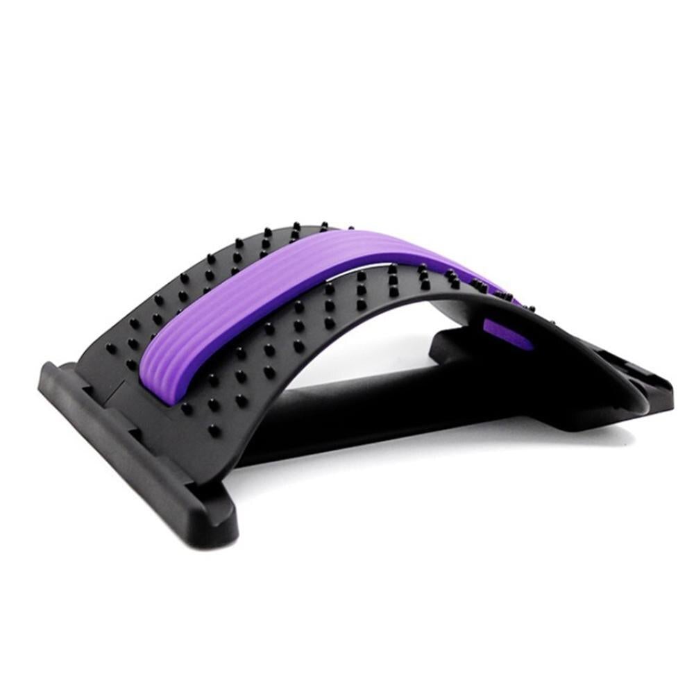 Back pain relief massage stretcher supporting the spine and improving posture