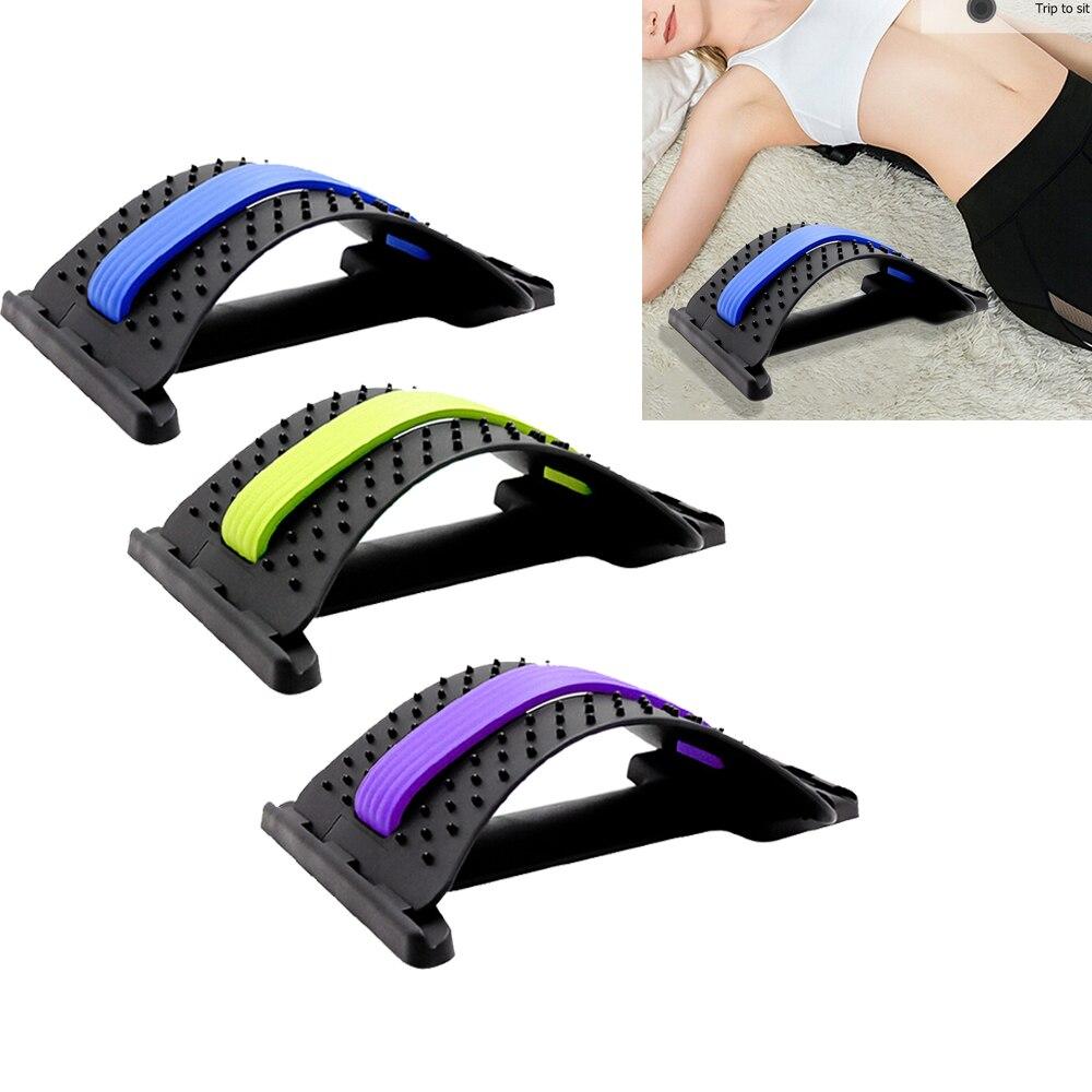 Therapeutic massage stretcher supporting spine and easing muscle tension