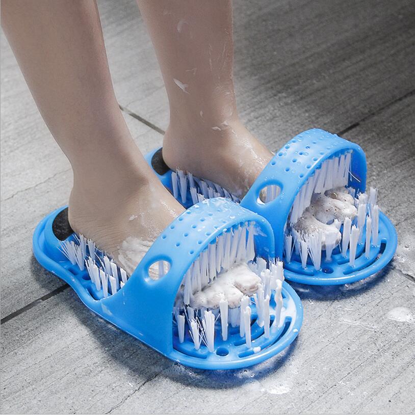 Comfortable foot massaging slippers for home relaxation