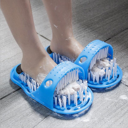 Comfortable foot massaging slippers for home relaxation