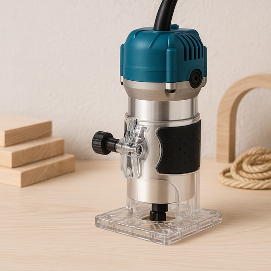 Electric wood edge trimmer shown alone in a product-only image