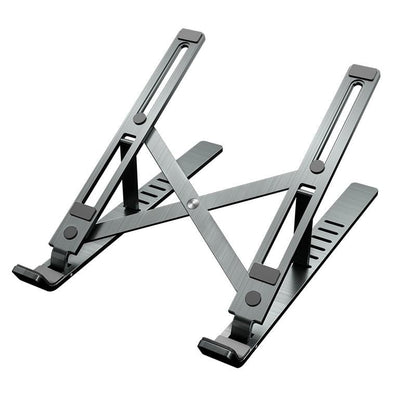 Foldable aluminum laptop stand for home, office, and travel