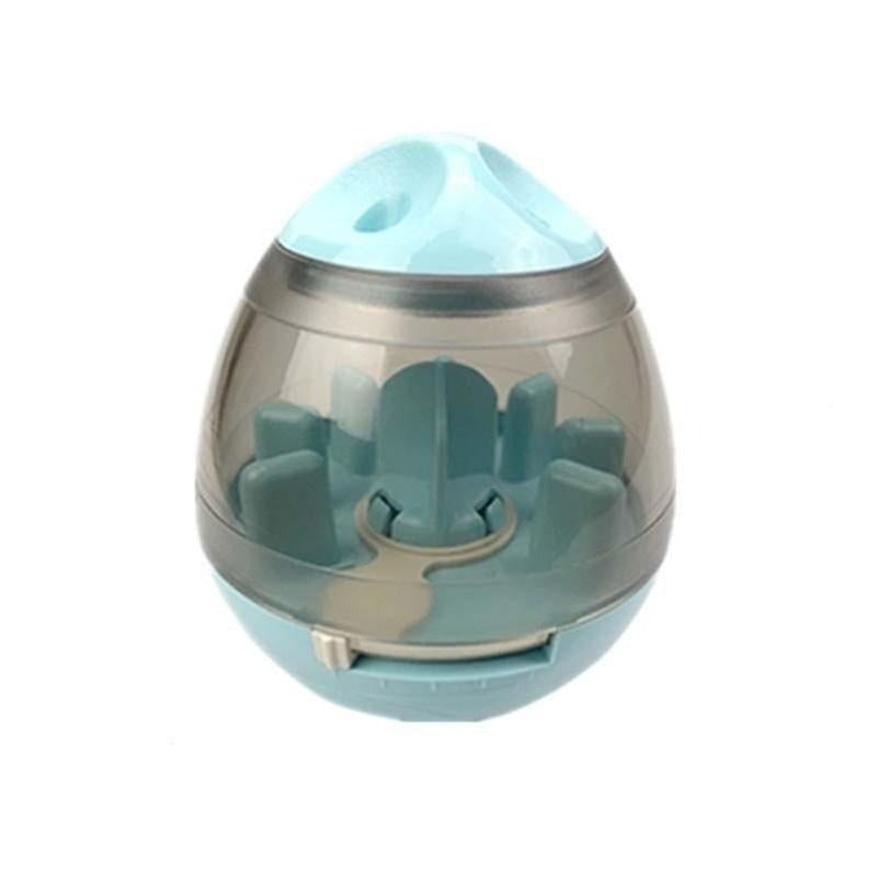 Blue Interactive feeding toy for dogs and cats to stimulate play and slow down eating