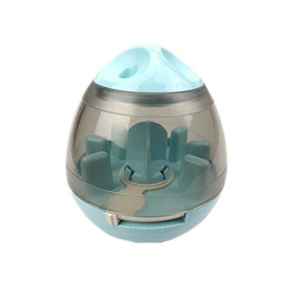 Blue Interactive feeding toy for dogs and cats to stimulate play and slow down eating