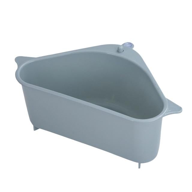 Kitchen sink drain basket organizer shown alone, without any produce