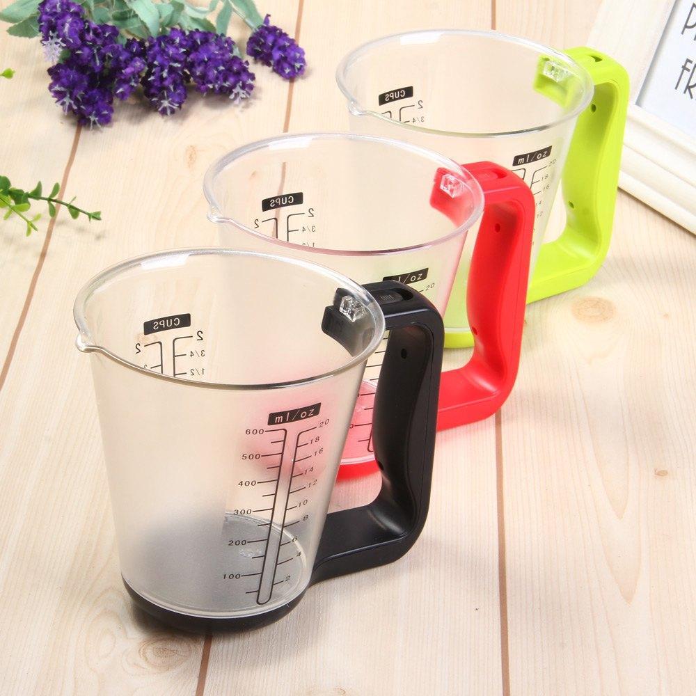 Kitchen digital LCD measuring cup scale for precise cooking and baking
