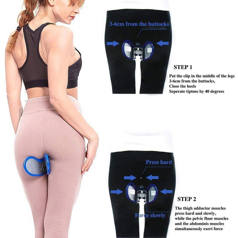 Compact fitness tool for toning inner thighs, glutes, and pelvic floor