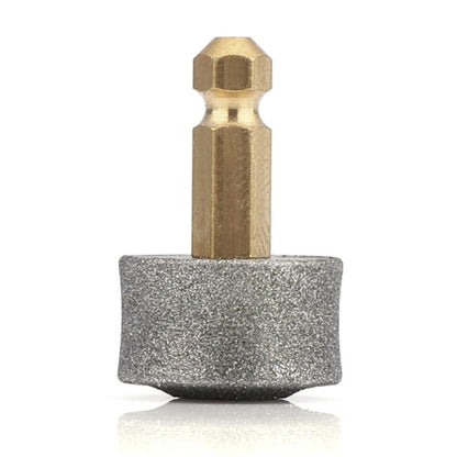 Close-up of the nail bit attachment for a rechargeable pet nail clipper
