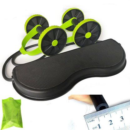 Power roller ab wheel targeting abs, arms, and shoulders