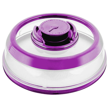 Purple vacuum seal food cover keeping fruits and vegetables fresh
