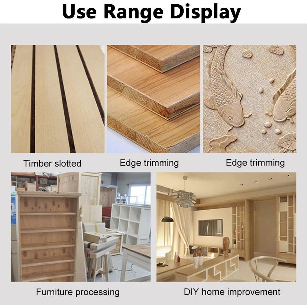 Versatile electric wood edge trimmer for woodworking projects